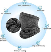 Neck Gaiter Scarf,Dust & Sun UV Protection Summer Face Cover,Lightweight Windproof Bandana Balaclava Headwear
